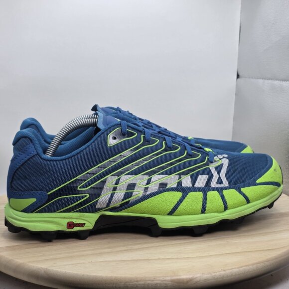 Inov-8 X-Talon 255 Blue/Green Men's Size 12 Trail Running Shoes - Picture 3 of 9
